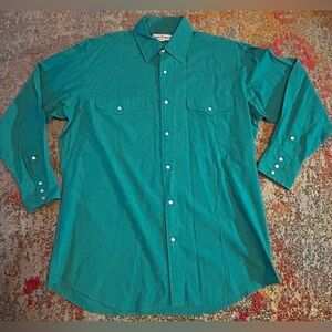Diamond A Ranchwear Pearl Snap Longsleeve Button Down 16/33. Vintage Outerwear